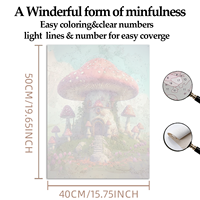 Decorative DIY Paint by Numbers Kit Various Sizes Hand Made Clear Lines Magnifier Equipped Edible Pigment