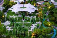 Emlak geliştirme 3D Model bina ölçekli minyatür Model sergi ekipmanları vitrin modeli