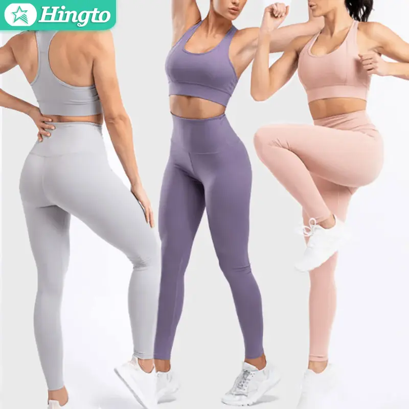 Adult Branded Two Piece Pants Set Sportswear Custom Design Ribbed Yoga Sets 2021 Sportswear Women Oem Supplier