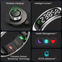 Yawell Shenzhen fournisseurs R11C température corporelle HRV fréquence cardiaque pas d'abonnement Mobile APP contrôle anneau intelligent pour IOS Android