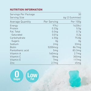 Biotina orgánica Zinc Ácido fólico Sal Marina Gummy Multivitamínico Osos Vitamina C Crecimiento del cabello Las gomitas ayudan a reducir la pérdida de cabello - Product Image 6