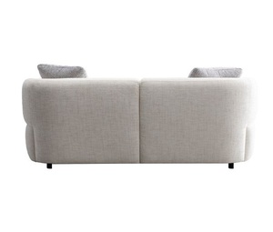 Sans lusso faggio gambe modulare 2 posti divano quadrato ricco divano bianco componibile con cuscini quadrati - Product Image 4