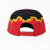 Gorra de Béisbol Ajustable con Bordado de Letras y Borde de Llama, Estilo Hip Hop Urbano