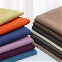 Tissu en gros d'usine, tendance, uni, épais, imitation lin, multi-usages, pour coussins de canapé et nappes, approvisionnement en vrac