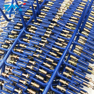 Connecteur 2-en-1 GdtYf M6X42, vis à visage frais en acier au carbone, revêtement caoutchouc, pour quincaillerie de mobilier, design moderne et simple - Product Image 3