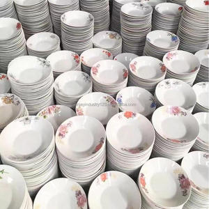 Vajillas Platos Stock economico a basso costo stampa <span class=keywords><strong>di</strong></span> decalcomanie <span class=keywords><strong>di</strong></span> fiori con piatto <span class=keywords><strong>di</strong></span> zuppa profondo tonnellata - Product Image 2