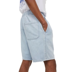 Pantalones Cortos Vaqueros de Mezclilla con Logotipo Personalizado, Estilo Vintage, para Hombre - Product Image 5