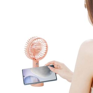 Hand Fan <b>Yellow</b> Custom Logo <b>Stickers</b> Compact Cute Popular Mini Fan with Phone Stand for College Event - Product Image 4
