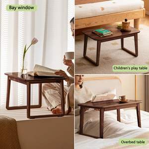 Bandeja sólida de madeira de carvalho, mesa de piso baixo Tatami para a sala de mesa e quarto, cor personalizada aceita - Product Image 4