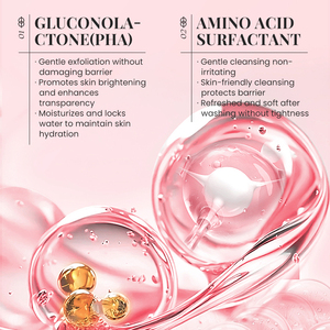 KORMESIC - Limpiador Facial de 60 g con Certificación Bpom, Aminoácidos, Aclarante, Suave, con PHA, Delicado con la Piel - Product Image 5