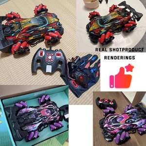 Nuova Auto Telecomandata AiJH 2.4g da Indossare sul Dito con Luci, Musica e Spray, Scala 1/16, Controllo Gestuale, Auto RC Acrobatica e Drift - Product Image 2