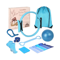 Kit d'accessoires de Pilates unisexe bande de résistance en tissu extensible de couleur personnalisée cercle magique bloc de Yoga anneau de Pilates barre de gymnastique haltère