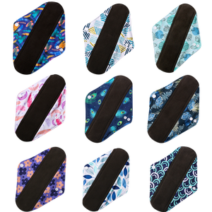 Protège le matelas Coussinets réutilisables Recyclables Physiologiques Coussinets menstruels réutilisables Coton biologique Coussinets réutilisables naturels pour femmes - Product Image 6