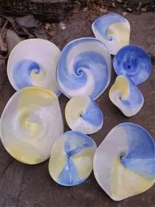 Newest Flower Design Decorative Wall Panels Home Accessories Murano Glass Wall Hanging Decoration