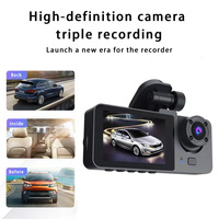 Dashcam Terintegrasi 1080p 3 Kanal dengan Wifi dan GPS Kamera Depan dan Belakang dengan Fitur Parkir dan Deteksi Gerakan untuk Mobil