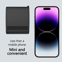 Pompe à air électrique portable noire, mini-compresseur à gonflage rapide pour ballons et pneus, conception monocylindre
