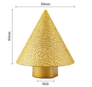 PMS M10 M14 38mm Schleifkopf Diamant-Kegelbohrer für Winkelschleifer Fliesenschneider Trimm-Diamant-Fasenfräser - Product Image 6