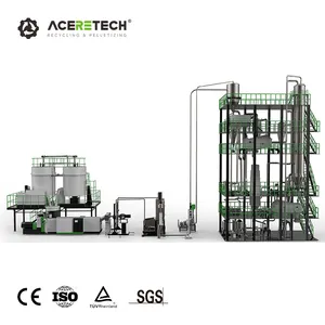 High Output SSP PET Bottles Washing And Recycling Line With PET IV Increase Technology