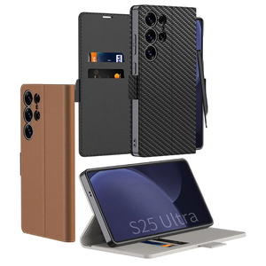 AilesTecca Luxury Matte Touch <span class=keywords><strong>Book</strong></span> Magnetic Flip PU Leather Phone Cover Case pour <span class=keywords><strong>Samsung</strong></span> <span class=keywords><strong>Galaxy</strong></span> S25 <span class=keywords><strong>Ultra</strong></span> - Product Image 2