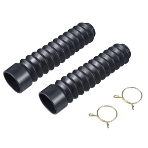 2x Front Shock Boots (Gators) For Honda ATC200/200M/200S - Black