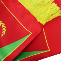 Foulard drapeau érythréen en Polyester tricoté personnalisé de haute qualité