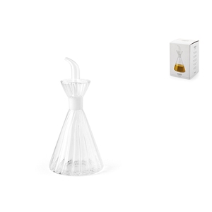Cruet à huile en verre borosilicate transparent 290 cc avec bec verseur rotatif pour usage en cuisine - Product Image 1