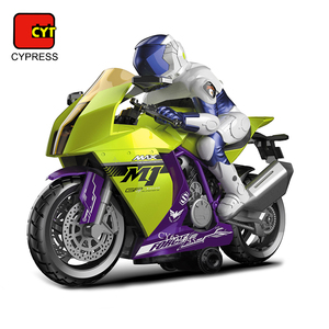 Nouveaux jouets de moto cascadeurs rotatifs télécommandés 2.4G à venir avec lumière <span class=keywords><strong>et</strong></span> son pour les enfants - Product Image 2