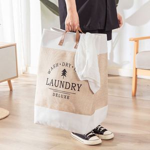 Panier à linge pliable en tissu pour la maison, grande capacité, pour vêtements et jouets - Product Image 4