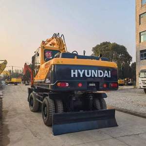 Pelle sur pneus d'occasion professionnelle originale Hyundai 210w-9 pelle sur pneus 21 tonnes pelle d'occasion - Product Image 2