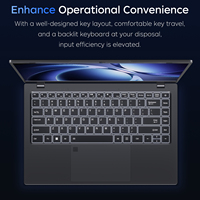 Laptop Bisnis 14 inci I5-1240P Laptop Gaming Sidik Jari, Komputer Laptop Bisnis untuk 24GB 512GB DDR5 Laptop Baru