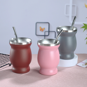 Vendita calda personalizzare logo 8 oz in acciaio inox doppia parete sottovuoto tazza termica caffè Yerba <span class=keywords><strong>Mate</strong></span> Cup - Product Image 2