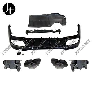 Diffuseur arrière pour <span class=keywords><strong>Mercedes</strong></span> Benz W206 classe C C200L C240 <span class=keywords><strong>C250</strong></span> c280 changement C63 AMG lèvre arrière tuyau d'échappement <span class=keywords><strong>2022</strong></span> + - Product Image 1