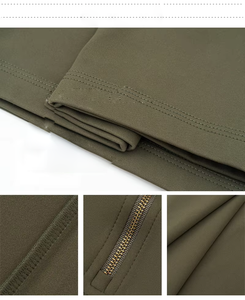 <span class=keywords><strong>Felpa</strong></span> Sportiva da <span class=keywords><strong>Uomo</strong></span> di Alta Gamma con Mezza <span class=keywords><strong>Zip</strong></span>, Maniche Lunghe, Calda, in Nylon Elasticizzato, Modello Tinta Unita - Product Image 2