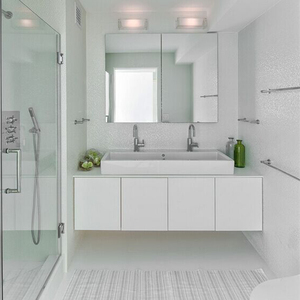 Customized Modern Wooden <strong>Corner</strong> Bathroom <strong>Mirror</strong> <strong>Cabinet</strong> - Product Image 4