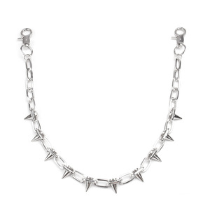 โซ่คาดเอวแบบหลายชั้น สไตล์พังก์ สำหรับติดกับกางเกงยีนส์ ผู้หญิง ผู้ชาย พร้อมพวงกุญแจแบบหนาม สไตล์ E-Boy กรันจ์ อุปกรณ์เสริมสไตล์ Aesthetic - Product Image 1