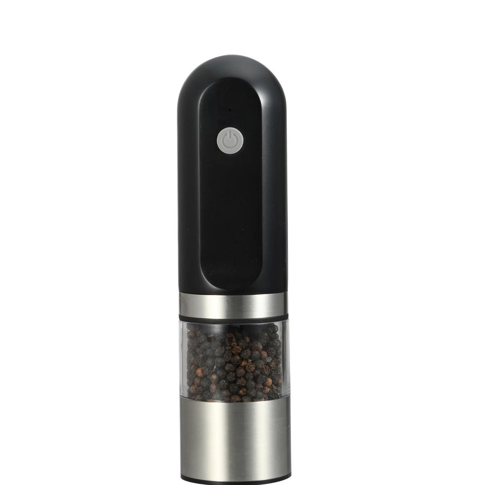 Salt and Pepper Automatic Battery Grinder Set Rechargeable Pepper Mill ...