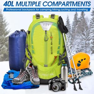 Échantillon gratuit Sac à dos de sport pliable imperméable personnalisé pour le voyage, le camping, la randonnée, l'alpinisme - Product Image 3