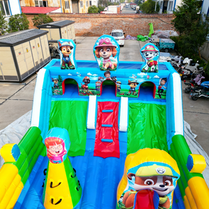 <span class=keywords><strong>Château</strong></span> <span class=keywords><strong>gonflable</strong></span> personnalisé Pat'Patrouille avec toboggan, structure de saut combinée pour enfants - Product Image 3
