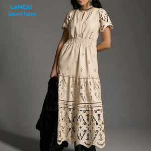 I produttori di <span class=keywords><strong>abbigliamento</strong></span> hanno personalizzato abiti firmati da donna abiti estivi di alta qualità alla moda - Product Image 5