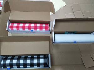 54 inch x 100 Feet / 300 feet Đỏ gingham nhự<span class=keywords><strong>a</strong></span> bảng Bì<span class=keywords><strong>a</strong></span> 8 feet nhự<span class=keywords><strong>a</strong></span> dùng một lần khăn trải bàn cuộn trong một cắt - Product Image 5