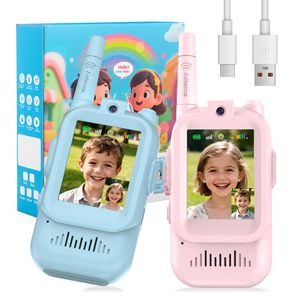 Walkie Talkie para Niños, Juguete con <span class=keywords><strong>Intercomunicador</strong></span> de Voz HD, Radio Bidireccional Portátil de Dibujos Animados, Regalo Educativo para Padres e Hijos al Aire Libre - Product Image 2