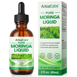 Оптовая продажа, частная марка, 60 мл, Органическая веганская чистая жидкая добавка для Моринги, поддерживает иммунное здоровье, питает кожу и волосы - Product Image 2