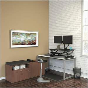 Alera ALE Open Office - Mueble de almacenamiento bajo de nogal, 29 1/2 x 19 1/8 x 22 7/8 pulgadas - Product Image 1