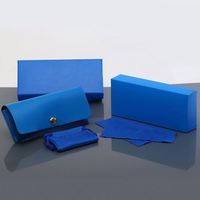 Vente en gros de boîtes à lunettes de soleil classiques rectangulaires colorées de haute qualité avec logo personnalisé, ensemble d'emballage, étui à lunettes en PU