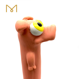 ของเล่นยางธรรมชาติส่งเสียงดังแบบโต้ตอบที่มีตาใหญ่และลำตัวยาว - Product Image 4