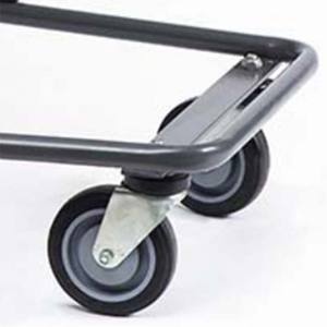 Dubbeldekker Gegalvaniseerd Stalen Gaas Structuur Winkelmand <span class=keywords><strong>Trolley</strong></span> Voor Supermarkt Dagelijks Winkelen - Product Image 3