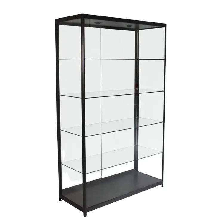 Modern Counter Glass Vitrine Cabinet Jewelry Display Showcase With LED Light For Jewelry Watch Shop
