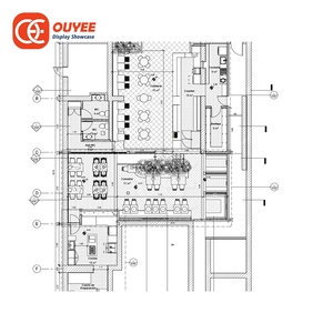 Comptoir d'exposition lumineux durable pour café, service OEM, conception de projet de café - Product Image 2