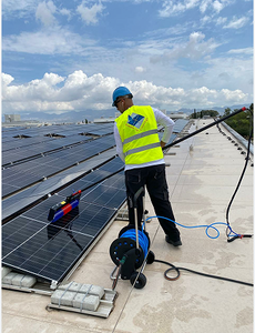 Многофункциональная электрическая вращающаяся щетка для очистки солнечных панелей, полуавтоматическая система для чистки солнечных панелей - Product Image 5