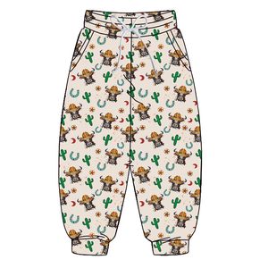 Pantalones de Bebé Niña con Estampado, Estilo Campana, Tejido de Algodón de 230g, Diseño Casual para Primavera/Otoño, Venta al Por Mayor OEM/ODM - Product Image 6